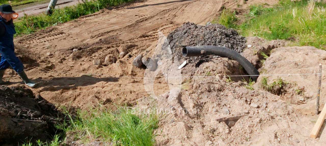 Фото монтажа шланга